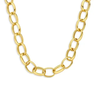 Bibbiena Poppi Acadia 925 sterling zilver gold plated Schakelketting