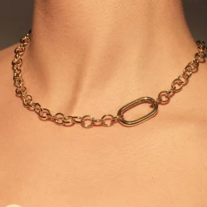 Bibbiena Poppi Acadia 925 sterling zilver gold plated Schakelketting