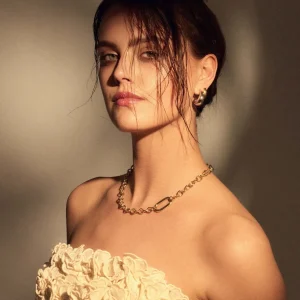 Bibbiena Poppi Acadia 925 sterling zilver gold plated Schakelketting