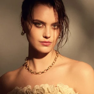 Bibbiena Poppi Acadia 925 sterling zilver gold plated Schakelketting