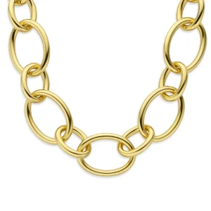 Bibbiena Poppi Adriane 925 sterling zilver gold plated Schakelketting