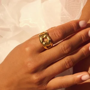 Bibbiena Poppi Adriane 925 sterling zilver gold plated ring