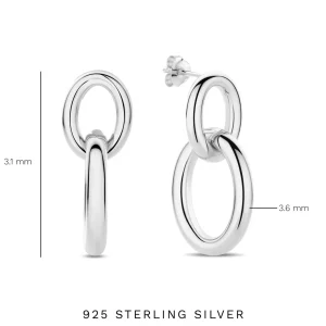Bibbiena Poppi Adriane 925 sterling zilver Oorhangers