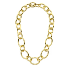 Bibbiena Poppi Adriane 925 sterling zilver gold plated Schakelketting