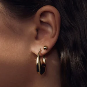 Bibbiena Poppi Casentino 925 sterling zilveren gold plated oorringen