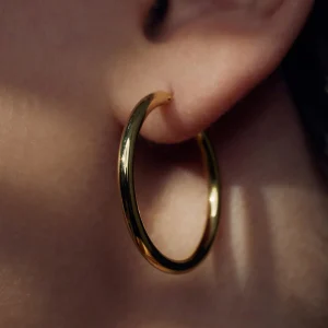 Bibbiena Poppi Casentino 925 sterling zilveren gold plated oorringen met 14 karaat gouden plating