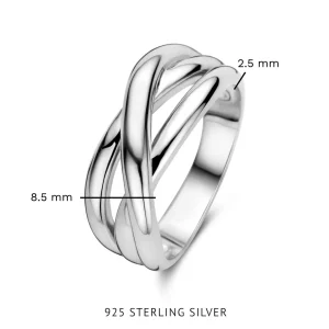 Bibbiena Poppi Casentino 925 sterling zilveren drie-eenheidsring