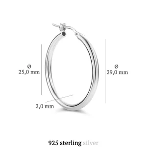 Bibbiena Poppi Casentino 925 sterling zilver Creolen
