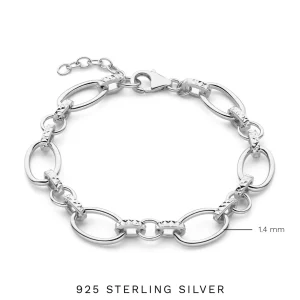 Bibbiena Poppi Clara 925 sterling zilver Schakelarmband
