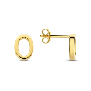 Bibbiena Poppi Clara 925 sterling zilver gold plated Oorknoppen