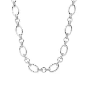 Bibbiena Poppi Clara te 925 sterling zilver Schakelketting met zirkonia stenen