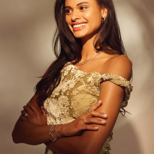 Bibbiena Poppi Clara te 925 sterling zilver Schakelketting