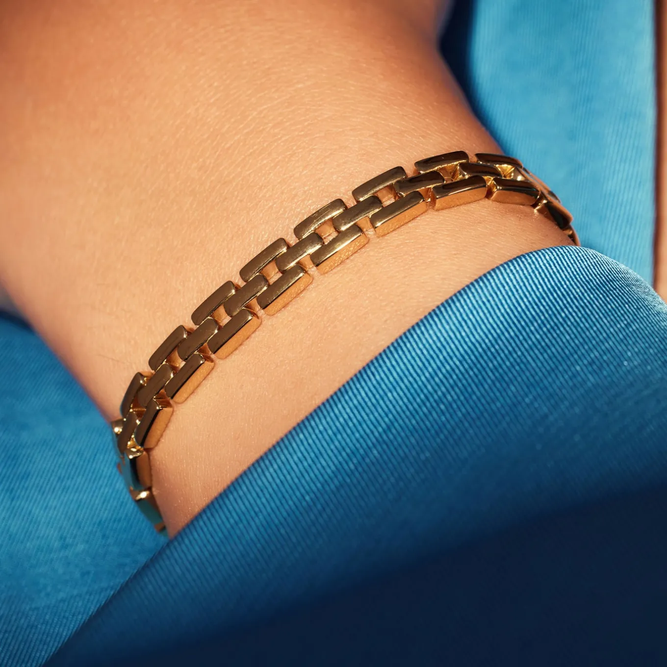 bibbiena_poppi_dante__ste_1-2.webp Bibbiena Poppi Dante 925 sterling zilver gold plated Schakelarmband