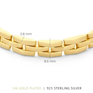 Bibbiena Poppi Del Morbo 925 sterling zilver gold plated armband