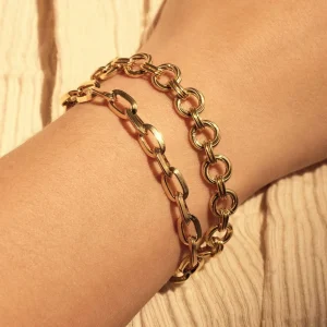 Bibbiena Poppi Lucia 925 sterling zilver gold plated Schakelarmband