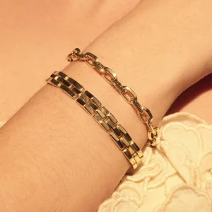 Bibbiena Poppi Lucia 925 sterling zilver gold plated Schakelarmband