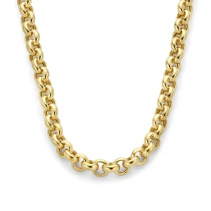 Bibbiena Poppi Lucy 925 sterling zilver gold plated Schakelketting