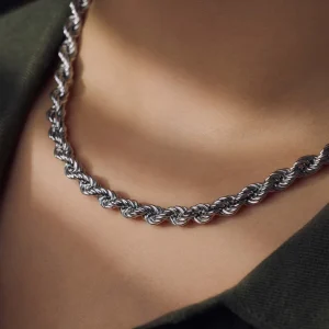 Bibbiena Poppi Viviana 925 sterling zilver Ketting met twist