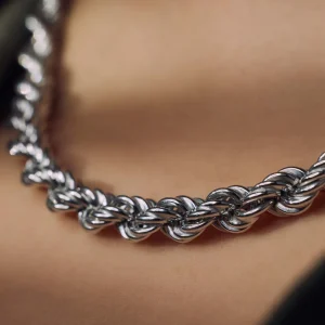 Bibbiena Poppi Viviana 925 sterling zilver Ketting met twist