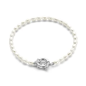 Brioso Cortona Bella 925 sterling zilveren parelarmband met zoetwaterparels