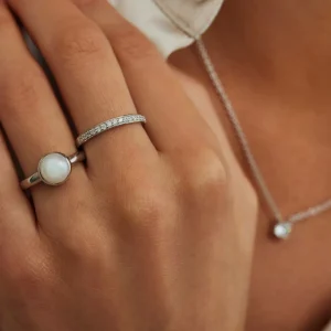 Brioso Cortona Bella 925 sterling zilveren ring met zoetwaterparel