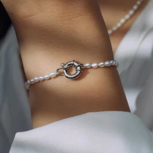 Brioso Cortona Bella 925 sterling zilveren parelarmband met zoetwaterparels