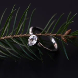 Cento Luci Natale 925 sterling zilveren ring met preciosa kristal
