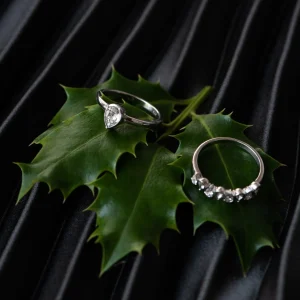 Cento Luci Natale 925 sterling zilveren ring met preciosa kristal