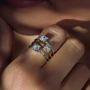 Cento Luci Pia 925 sterling zilveren ring met preciosa kristal