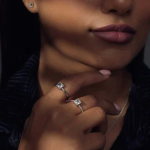 Cento Luci Pia 925 sterling zilveren ring met preciosa kristal