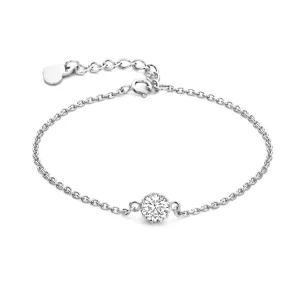 Cento Luci Rosia 925 sterling zilveren armband met zirkonia steen