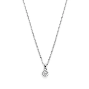 Cento Luci Rosia 925 sterling zilver Ketting met zirkonia steen