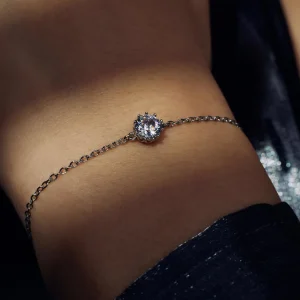 Cento Luci Rosia 925 sterling zilveren armband met zirkonia steen