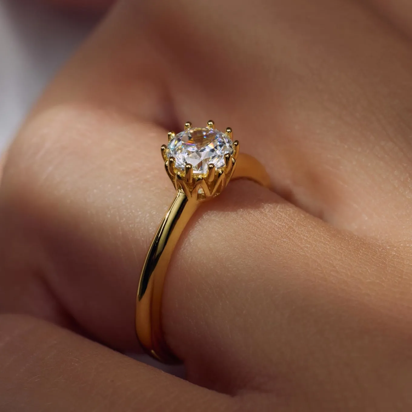 cento_luci_rosia__sterlin_2-3.webp Cento Luci Rosia 925 sterling zilver gold plated ring met zirkonia steen