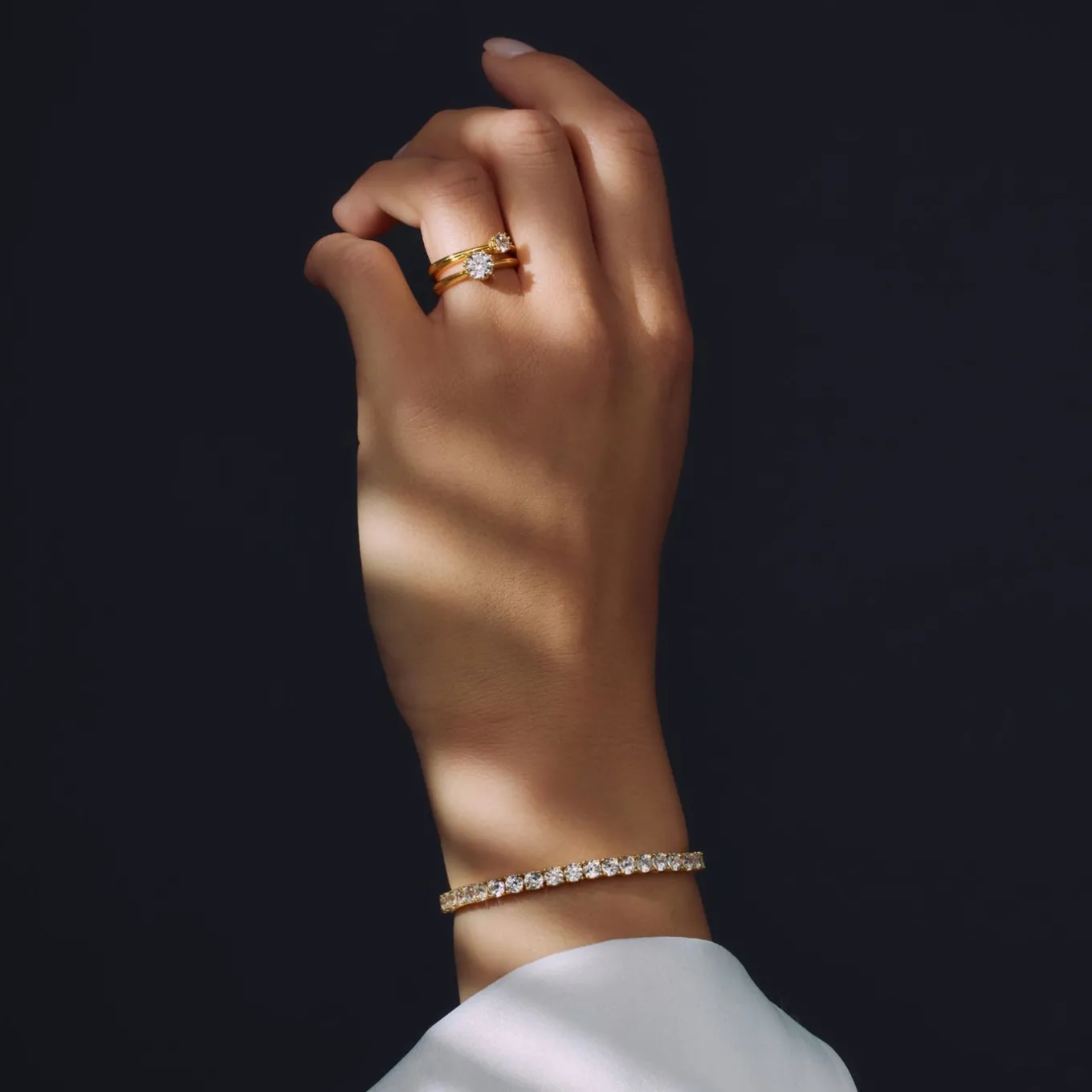 cento_luci_rosia__sterlin_3-3.webp Cento Luci Rosia 925 sterling zilver gold plated ring met zirkonia steen