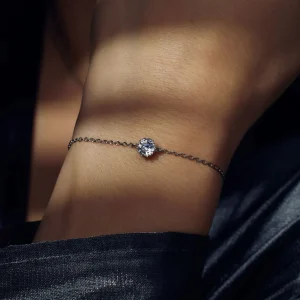 Cento Luci Rosia 925 sterling zilveren armband met zirkonia steen