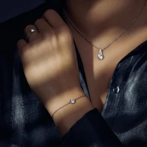 Cento Luci Rosia 925 sterling zilveren armband met zirkonia steen