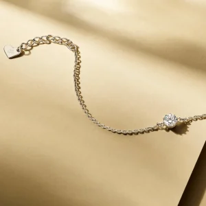 Cento Luci Rosia 925 sterling zilveren armband met zirkonia steen