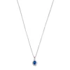 Mia Colore Azure 925 sterling zilver Ketting met blauwe zirkonia steen