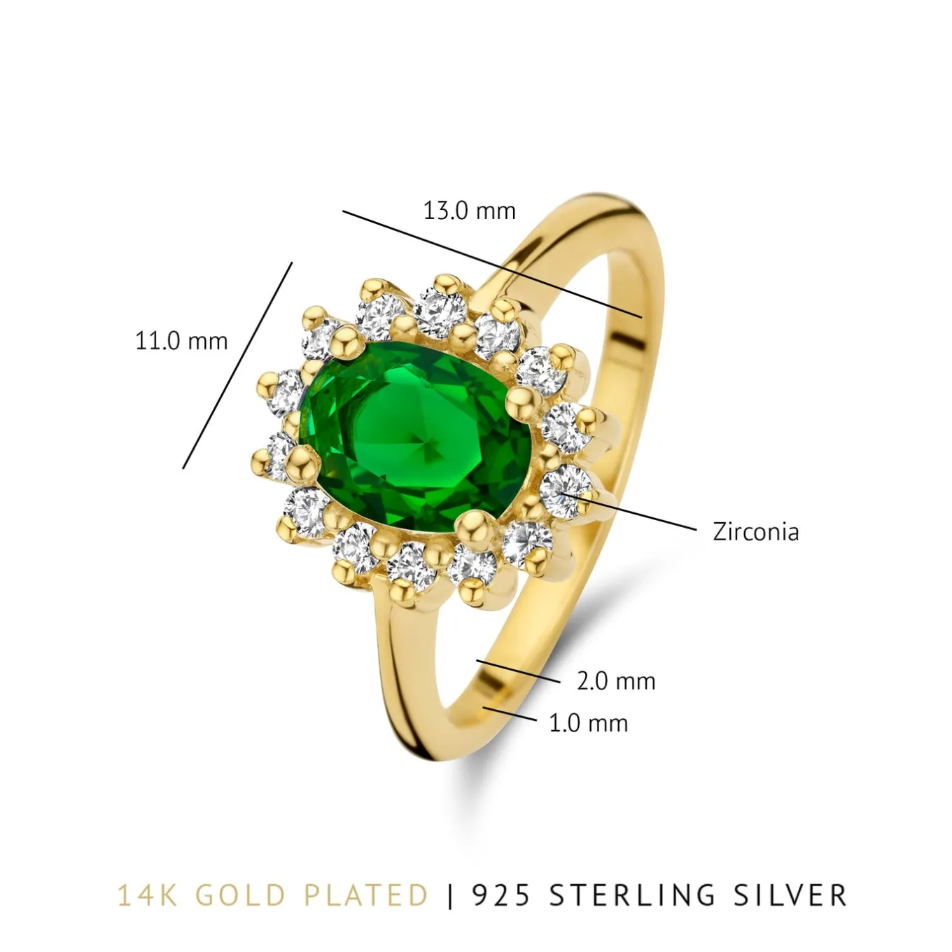 mia_colore_verdi__sterlin_4-4.webp Mia Colore Verdi 925 sterling zilver gold plated ring met groene zirkonia steen