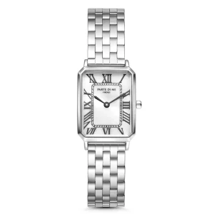 Orologio rechthoekig dameshorloge zilverkleurig
