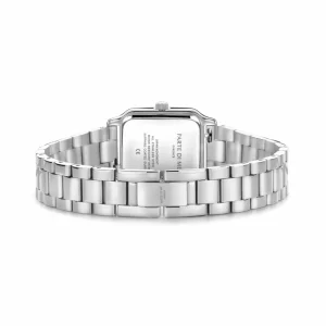 Orologio rechthoekig dameshorloge zilverkleurig
