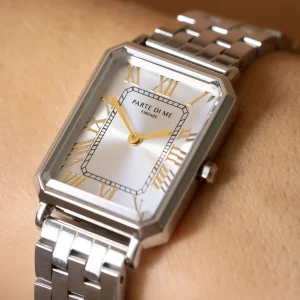 Orologio rechthoekig dameshorloge zilverkleurig