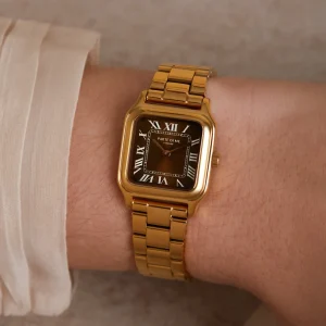 Orologio rechthoekig dameshorloge zilverkleurig