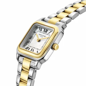 Orologio rechthoekig dameshorloge goudkleurig en zilver