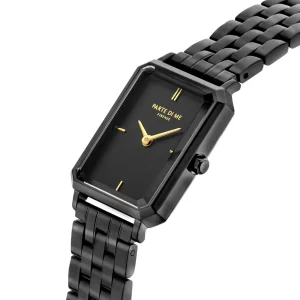 Orologio rechthoekig dameshorloge zwart