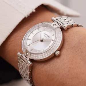 Orologio rond dameshorloge zilverkleurig