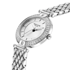 Orologio rond dameshorloge zilverkleurig