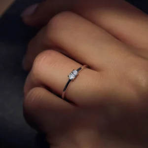 Ponte Vecchio Milena 925 sterling zilveren ring met zirkonia steen