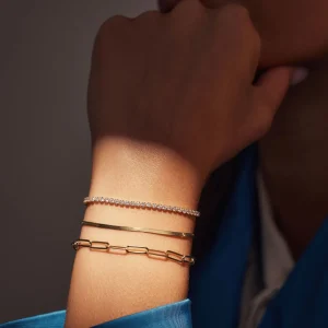 Ponte Vecchio Pitti 925 sterling zilver gold plated armband